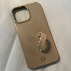 13 Pro Max Loopy Case Beige Phone Case with Loop